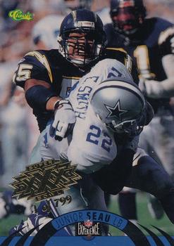 1996 Classic NFL Experience - Super Bowl Gold #71 Junior Seau Front