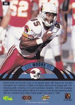 1996 Classic NFL Experience - Super Bowl Gold #86 Rob Moore Back
