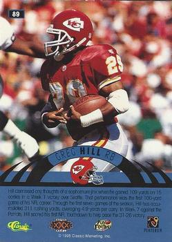 1996 Classic NFL Experience - Super Bowl Gold #89 Greg Hill Back