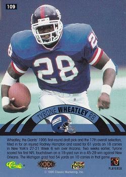 1996 Classic NFL Experience - Super Bowl Gold #109 Tyrone Wheatley Back