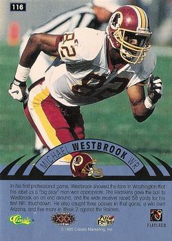 1996 Classic NFL Experience - Super Bowl Gold #116 Michael Westbrook Back