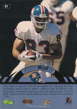1996 Classic NFL Experience - Super Bowl Red #61 Anthony Miller Back