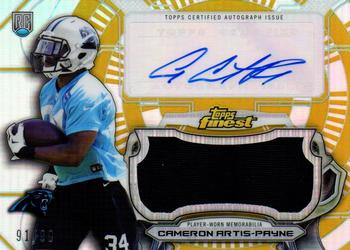 2015 Finest - Autographed Jumbo Relic Gold Refractors #AJRR-CA Cameron Artis-Payne Front