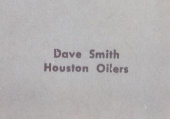1961 Fleer Wallet Pictures #NNO Dave Smith Back
