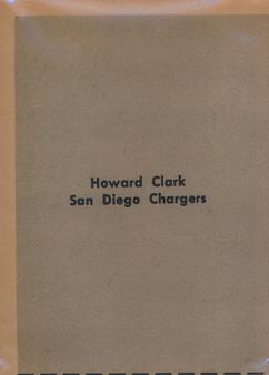 1961 Fleer Wallet Pictures #NNO Howard Clark Back