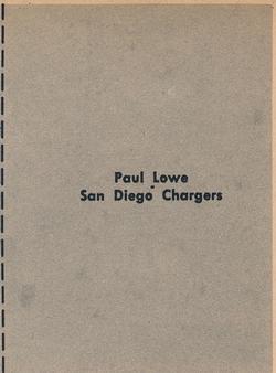 1961 Fleer Wallet Pictures #NNO Paul Lowe Back