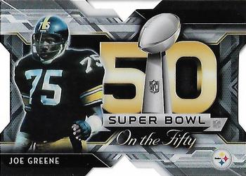 2015 Topps Chrome - Super Bowl 50 Die Cut #SBDC-JG Joe Greene Front
