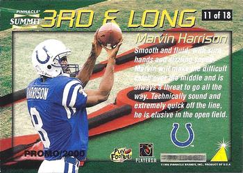 1996 Summit - Third and Long Promos #11 Marvin Harrison Back