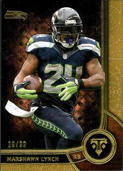 2015 Topps Triple Threads - Gold #2 Marshawn Lynch Front
