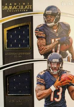 2015 Panini Immaculate Collection - Immaculate Dual Jerseys #IDJ-BWR Alshon Jeffery / Kevin White Front
