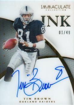2015 Panini Immaculate Collection - Immaculate Ink #II-TI Tim Brown Front