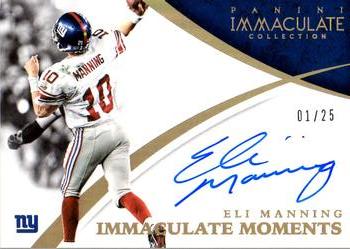 2015 Panini Immaculate Collection - Immaculate Moments #MOM-EM Eli Manning Front