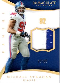 2015 Panini Immaculate Collection - Immaculate Numbers Memorabilia #81 Michael Strahan Front