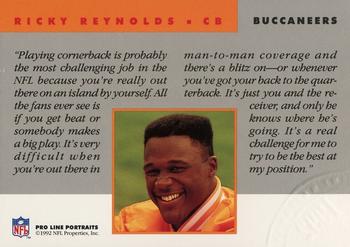 1992 Pro Line Portraits - National Convention #NNO Ricky Reynolds Back