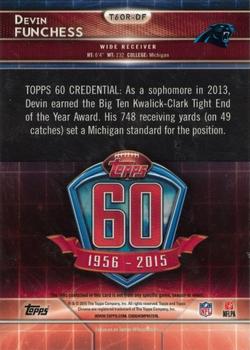 2015 Topps Chrome - 60th Anniversary Relics #T60R-DF Devin Funchess Back