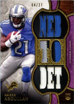 2015 Topps Triple Threads - Relics Purple #TTR-AA2 Ameer Abdullah Front