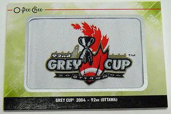 2014 Upper Deck CFL - O-Pee-Chee Team Logo Patches #TL-24 Grey Cup Front