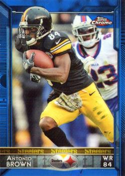 2015 Topps Chrome - Blue Refractor #13 Antonio Brown Front