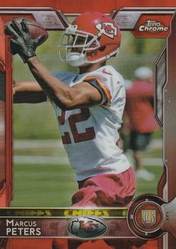 2015 Topps Chrome - Orange Refractor #124 Marcus Peters Front