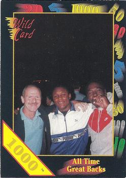 1991 Wild Card Draft - Internal Promos #NNO All Time Great Backs Front