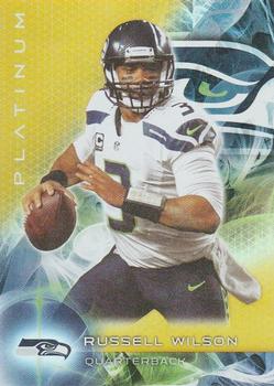 2015 Topps Platinum - Gold #50 Russell Wilson Front