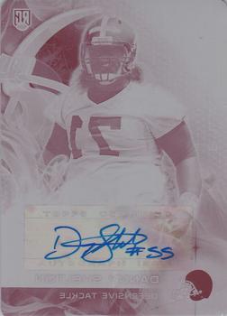 2015 Topps Platinum - Autographed Rookies Printing Plates Magenta #AR-DSN Danny Shelton Front