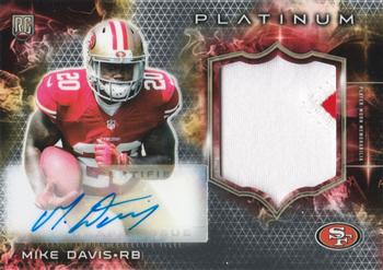 2015 Topps Platinum - Autographed Rookie Refractor Patches #ARP-MD Mike Davis Front