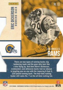 2015 Panini Contenders - Legendary Contenders #LC7 Eric Dickerson Back