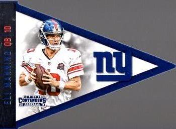 2015 Panini Contenders - Pennants #P40 Eli Manning Front