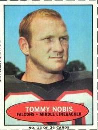 1971 Bazooka #13 Tommy Nobis Front