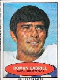 1971 Bazooka #16 Roman Gabriel Front