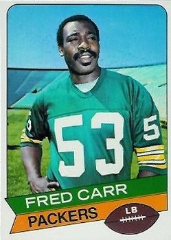 1977 Topps Holsum Green Bay Packers & Minnesota Vikings #8 Fred Carr Front