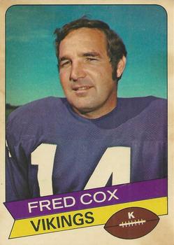1977 Topps Holsum Green Bay Packers & Minnesota Vikings #16 Fred Cox Front