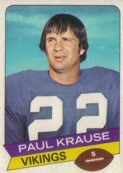 1977 Topps Holsum Green Bay Packers & Minnesota Vikings #21 Paul Krause Front