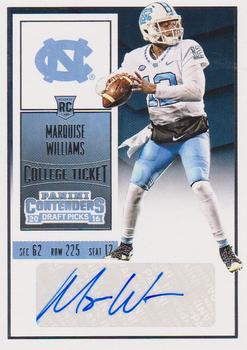 2016 Panini Contenders Draft Picks #299 Marquise Williams Front