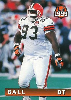 1999 Giant Eagle Cleveland Browns #5 Jerry Ball Front