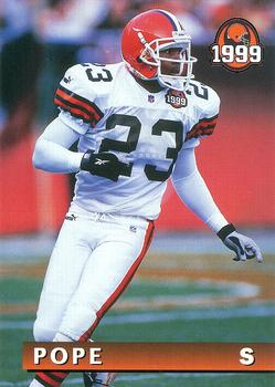 1999 Giant Eagle Cleveland Browns #8 Marquez Pope Front