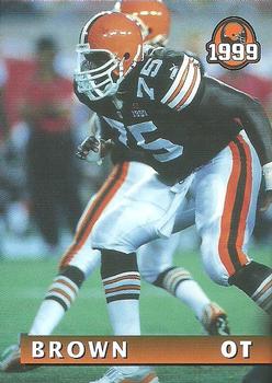 1999 Giant Eagle Cleveland Browns #14 Lomas Brown Front