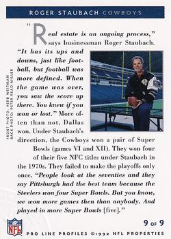 1992 Pro Line Profiles - 1992 National Convention #NNO Roger Staubach Back