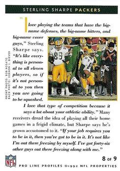 1992 Pro Line Profiles - 1992 National Convention #NNO Sterling Sharpe Back