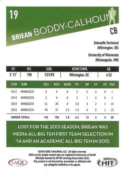 2016 SAGE HIT #19 Briean Boddy-Calhoun Back