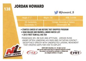 2016 SAGE HIT #138 Jordan Howard Back