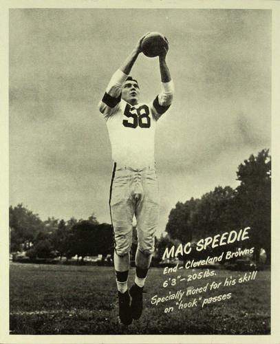 1949 Sohio Cleveland Browns #NNO Mac Speedie Front