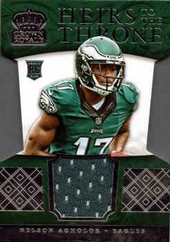 2015 Panini Crown Royale - Heirs to the Throne Die Cut Relics #HT-NA Nelson Agholor Front
