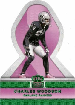 2015 Panini Crown Royale - Pink Ribbons Die Cuts Green #PR6 Charles Woodson Front