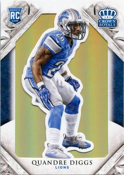2015 Panini Crown Royale - Gold #118 Quandre Diggs Front