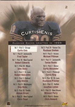 1998 Playoff Contenders - Rookie Stallions #2 Curtis Enis Back