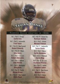 1998 Playoff Contenders - Rookie Stallions #7 Tavian Banks Back