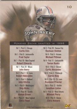 1998 Playoff Contenders - Rookie Stallions #10 John Avery Back