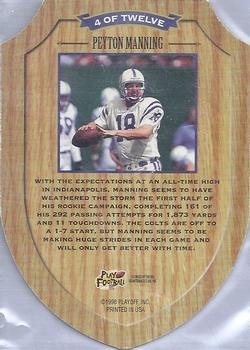 1998 Playoff Contenders - Rookie of the Year Contenders #4 Peyton Manning Back